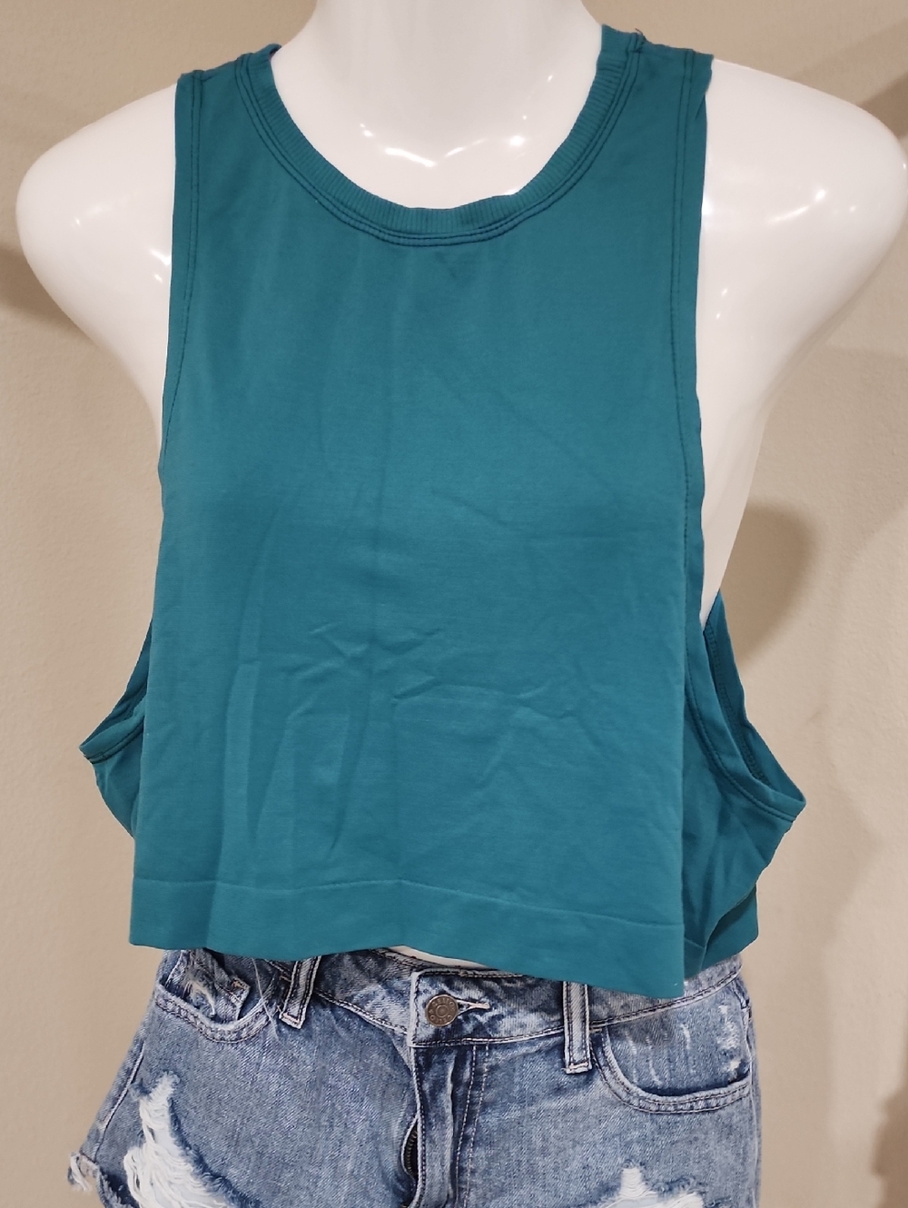 Teal Sleeveless Women's Top